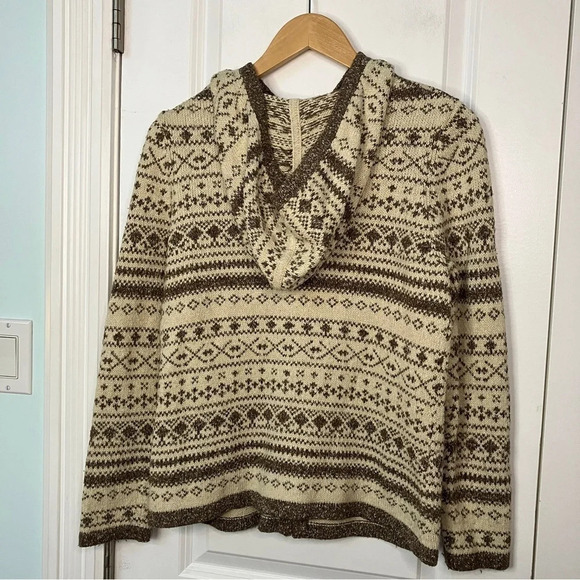 Vintage Northern Reflections Nordic Winter Cozy Knit Full Zip Hoodie - Picture 4 of 6